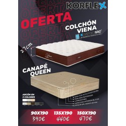 pack económico canapé mas colchón